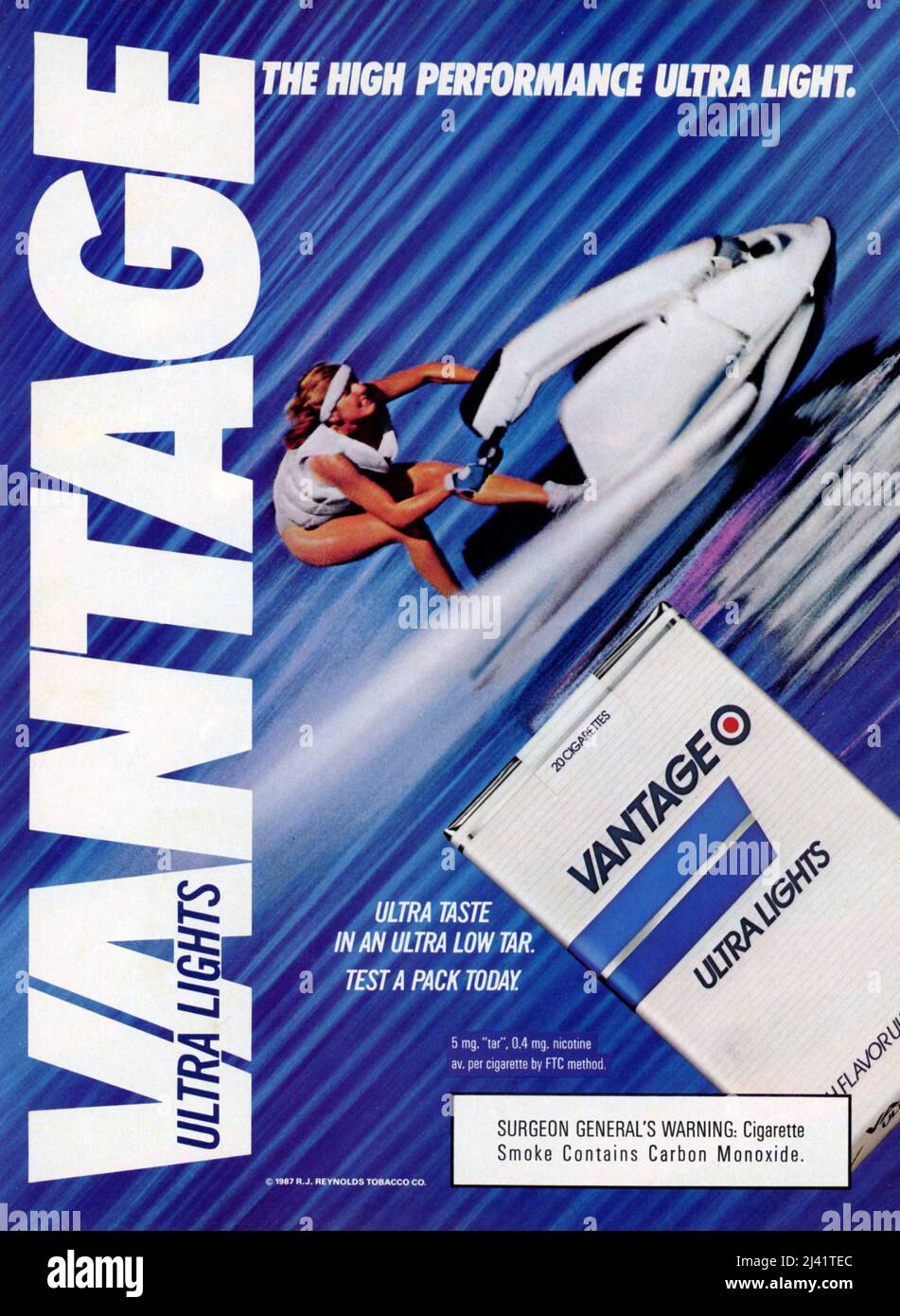 Werbespot des „Playboy“-Magazins vom Oktober 1987, USA Stockfoto