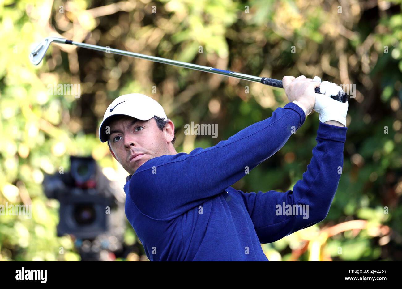 Fileboto vom 21-09-2019 von Rory McIlroy aus Nordirland, der in seiner Rekordfinalrunde bei den Masters von Clark Kent in einen Golf-Superman verwandeln kann, so der ehemalige PGA Tour-Profi Brandel Chamblee. Ausgabedatum: Montag, 11. April 2022. Stockfoto