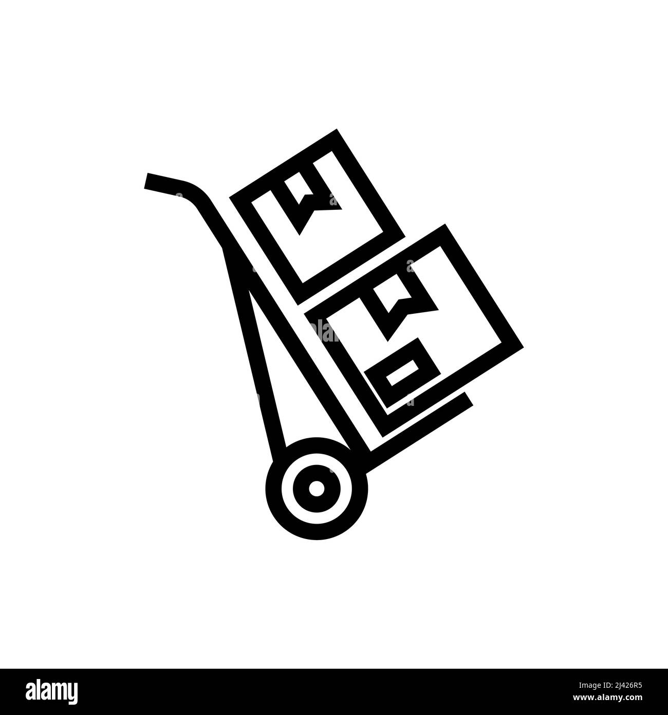 Abstraktes Vektorsymbol, isolierte Illustrationen für Grafik- und Webdesign. Perfekte schwarze Piktogrammdarstellung. Stock Vektor