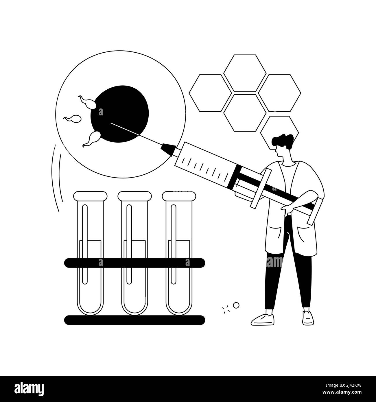 Knstliche Reproduktion abstrakte Konzept Vektor Illustration. Fortpflanzung,  in-vitro-Fertilisation, knstliche Befruchtung, Hilfe bei Unfruchtbarkeit  Stock-Vektorgrafik - Alamy