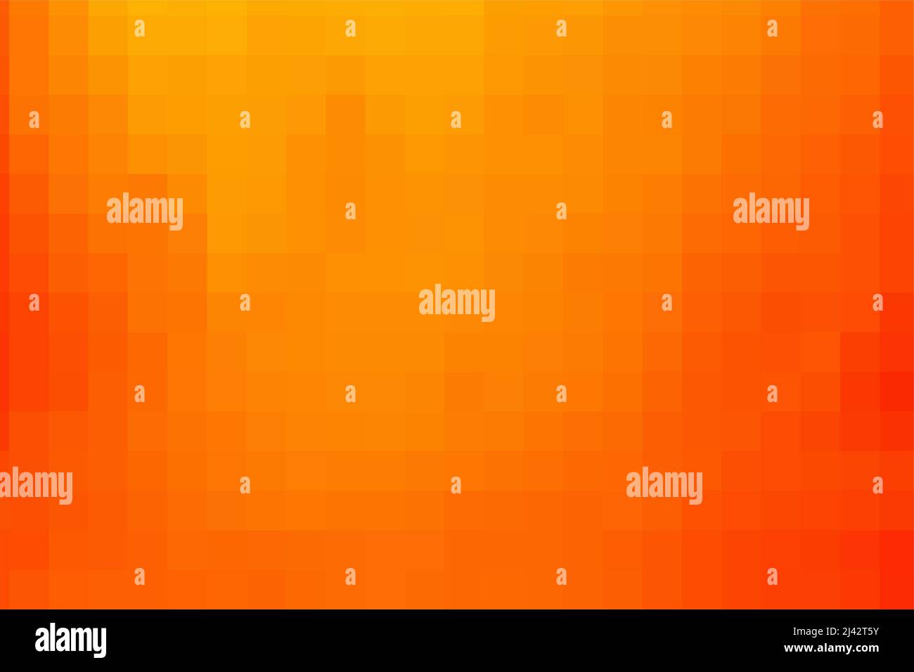 Orange-gelber Vektorhintergrund aus Quadraten. Abbildung aus orangefarbenen Quadraten. Abstrakte geometrische Textur aus orangefarbenen Quadraten Stock Vektor