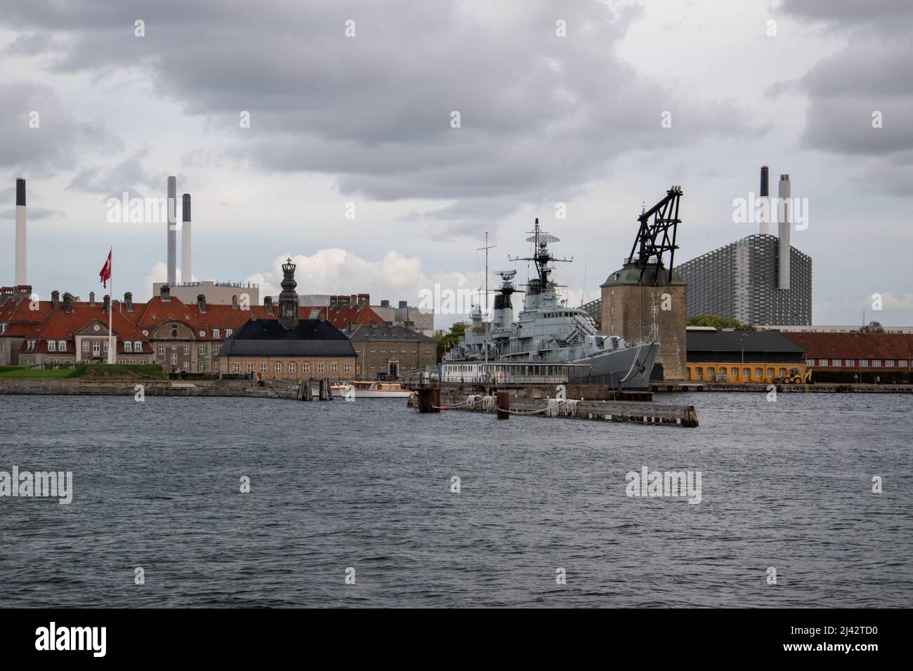 Fregatten Peder Skrams Venner, die Frigate Peder Skram ist ein stillgelegtes dänisches Royal Navy-Schiff, das in Kopenhagen Harb durchläuft und der Öffentlichkeit zugänglich ist Stockfoto