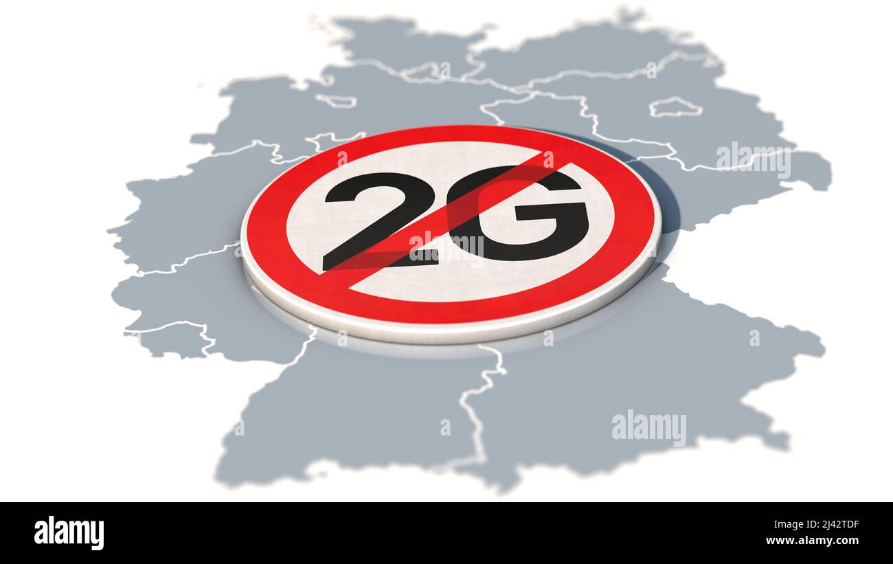 2G Aufhebung der Regel in Deutschland Stockfoto