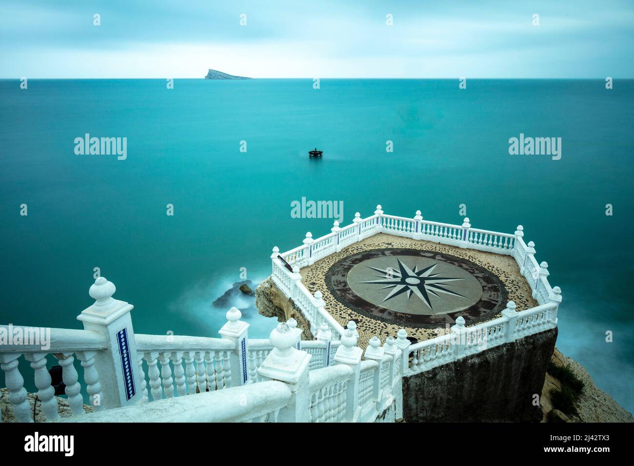 Balcon del Mediterraneo, Blick aus Benidorm, Spanien Stockfoto