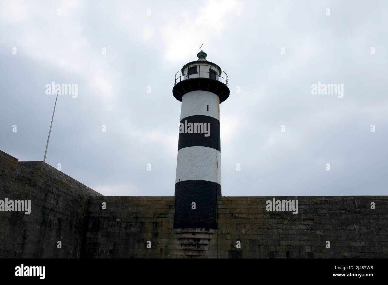 Leuchtturm, Southsea Castle Stockfoto