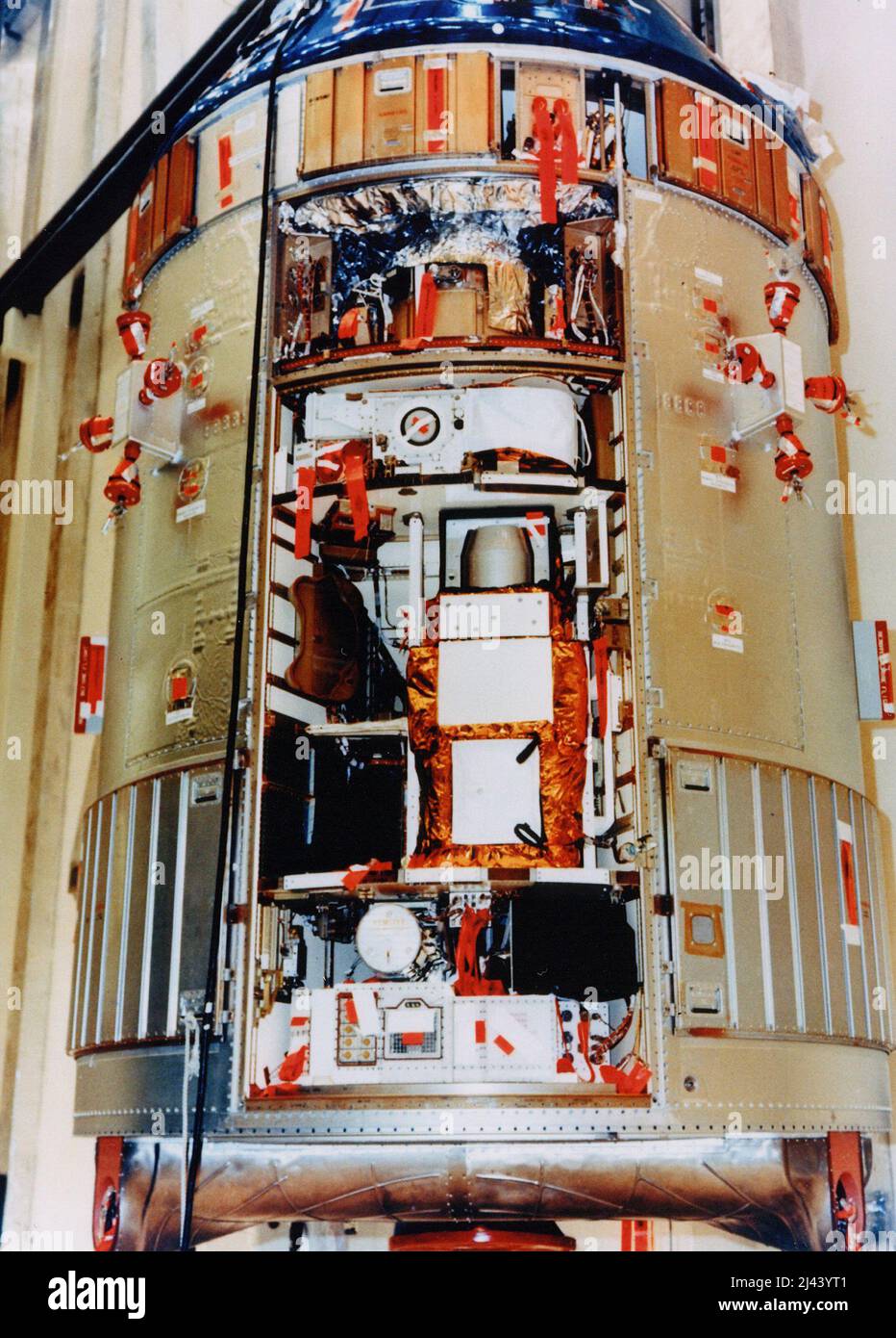 SIM-Schacht (Scientific Instrument Module) des Apollo 15 Service Module Stockfoto