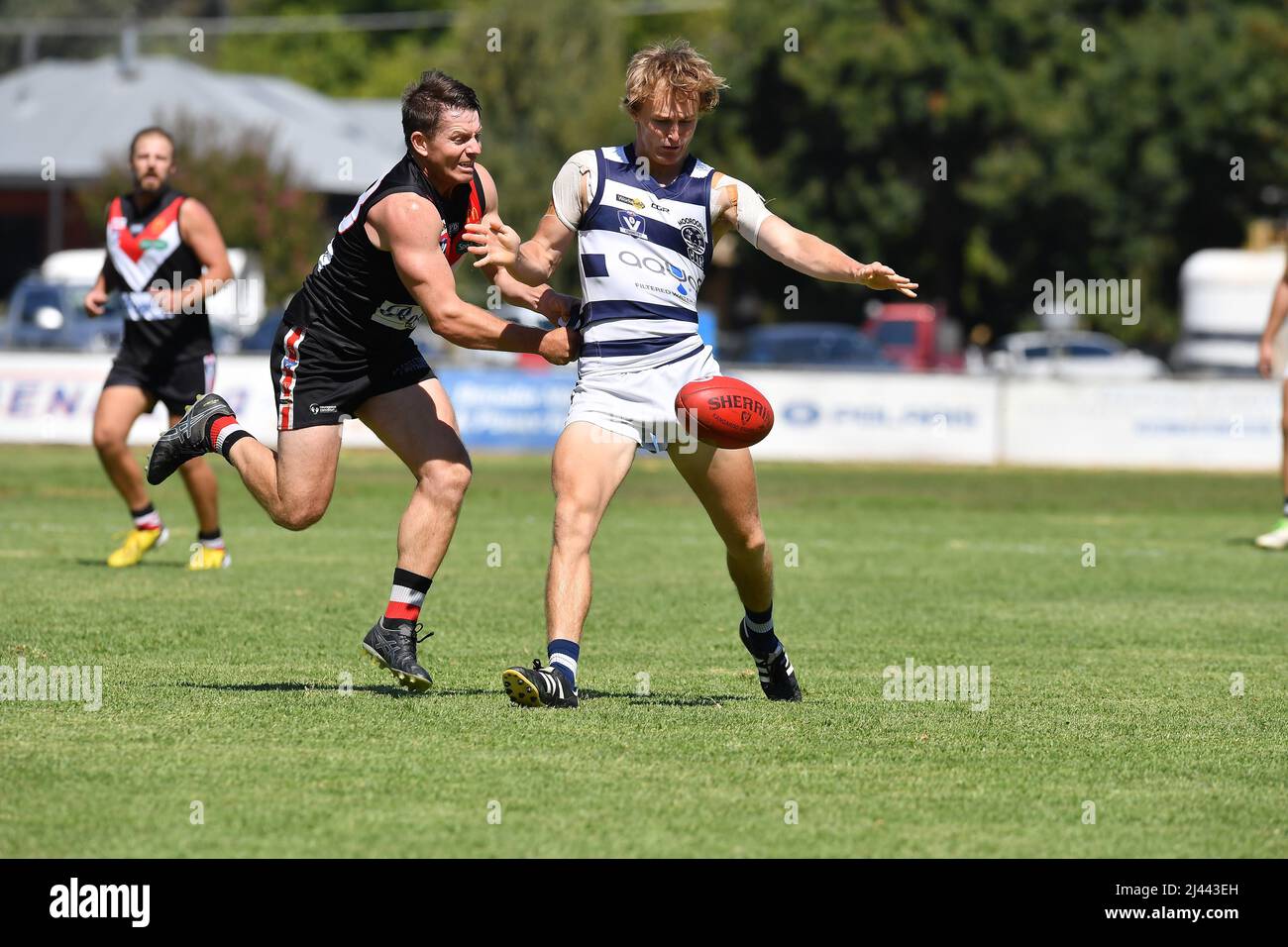 Benalla Saints vs Mooroopna, Showgrounds Oval, Benalla, Australien. 26. März 2022. Bild: Karl Phillipson/Optikal Stockfoto