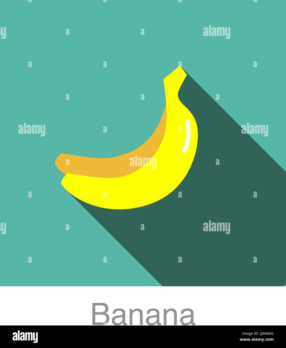 Flache Ikone der Kirschfrucht, Vektorgrafik Stock Vektor