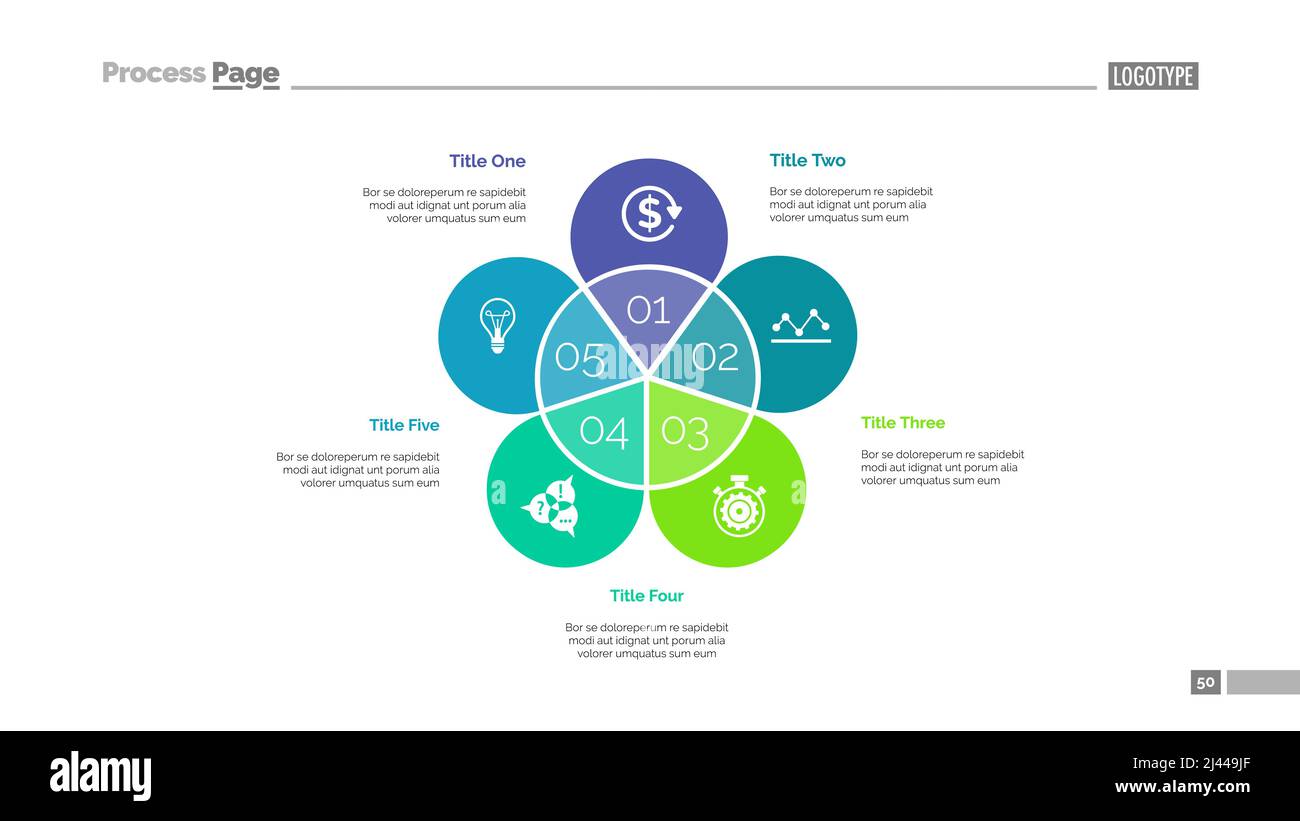 Folienvorlage „Connected Points“. Geschäftsdaten. Grafik, Diagramm, Design. Kreatives Konzept für Infografik, Vorlagen, Präsentation, Bericht. Kann verwendet werden Stock Vektor