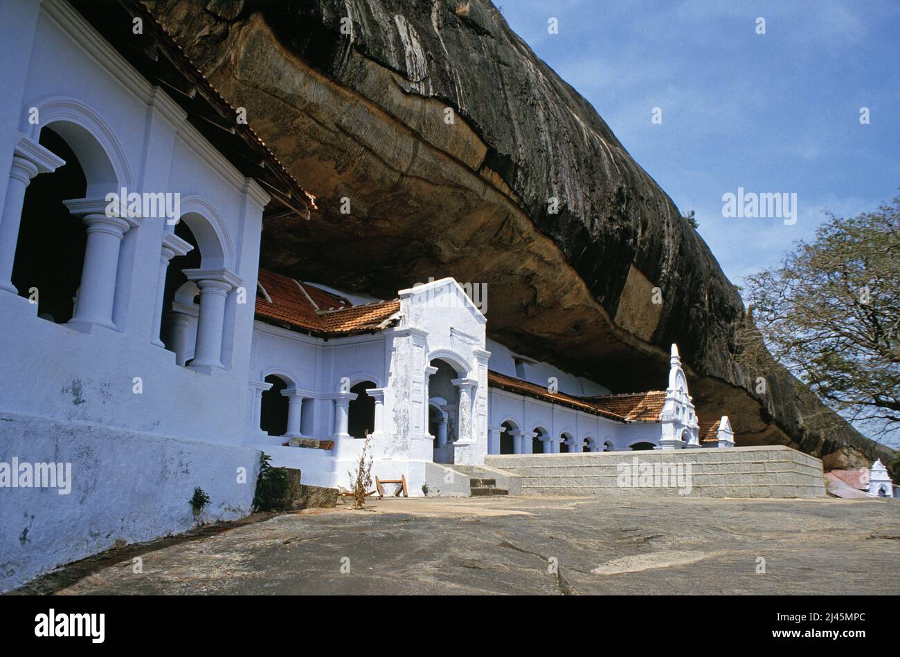 Sri Lanka. Dambulla Höhlentempel. Stockfoto