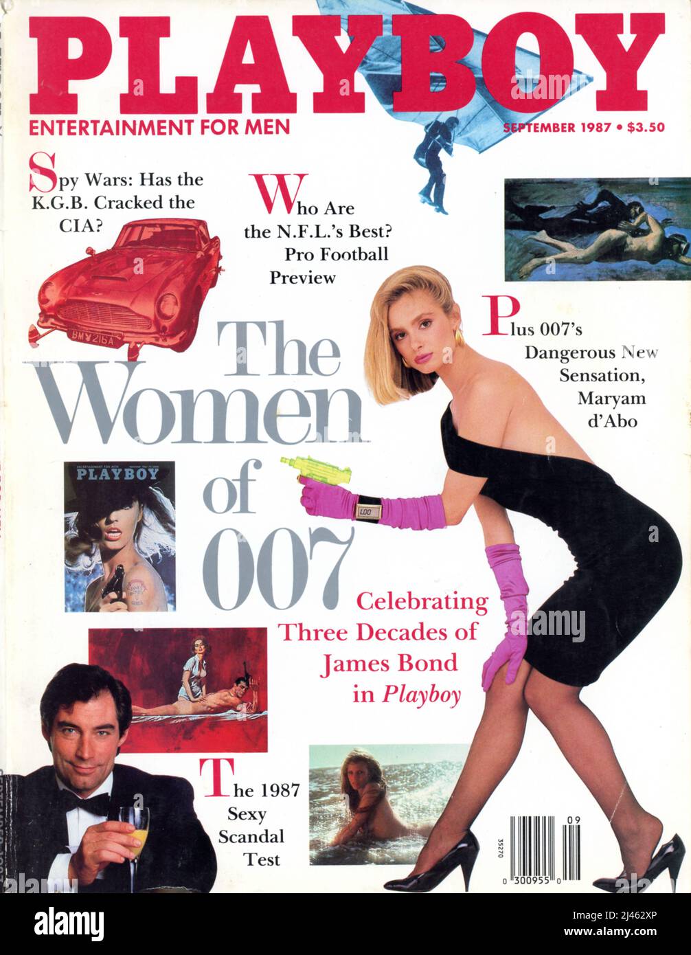 Vintage September 1987 „Playboy“ Magazine Cover, USA Stockfoto