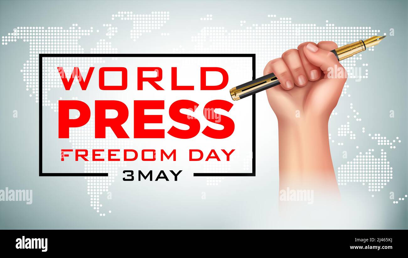 Drücken Sie Freedom Day Stockfoto