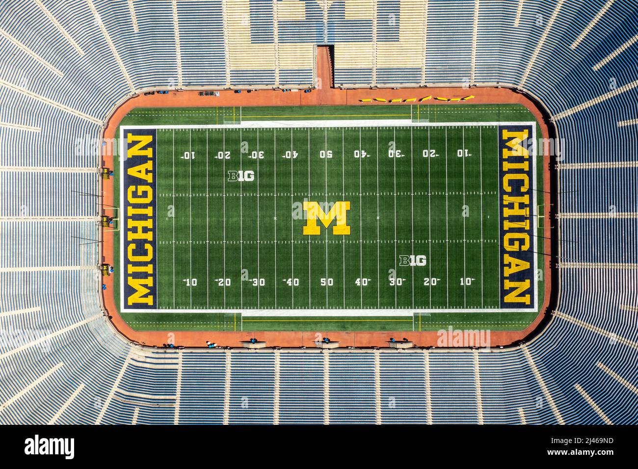 Michigan Stadium, University of Michigan, Heimstadion des Wolverines NCAA College Football, Ann Arbor, MI, USA Stockfoto