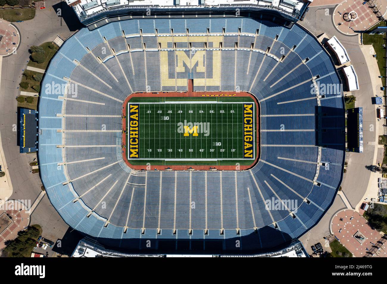 Michigan Stadium, University of Michigan, Heimstadion des Wolverines NCAA College Football, Ann Arbor, MI, USA Stockfoto