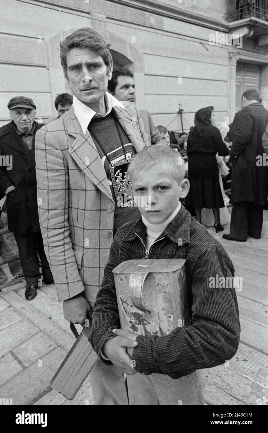 - Traditionelle Feste der Ostern, Prozession der Heiligen Freitag Geheimnisse in Trapani - celebrazioni tradizionali della Pasqua, processione dei Misteri del Venerdì Santo a Trapani Stockfoto