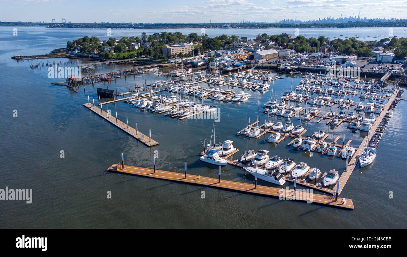 City Island Harbor, City Island, Bronx, New York City, NY, USA Stockfoto