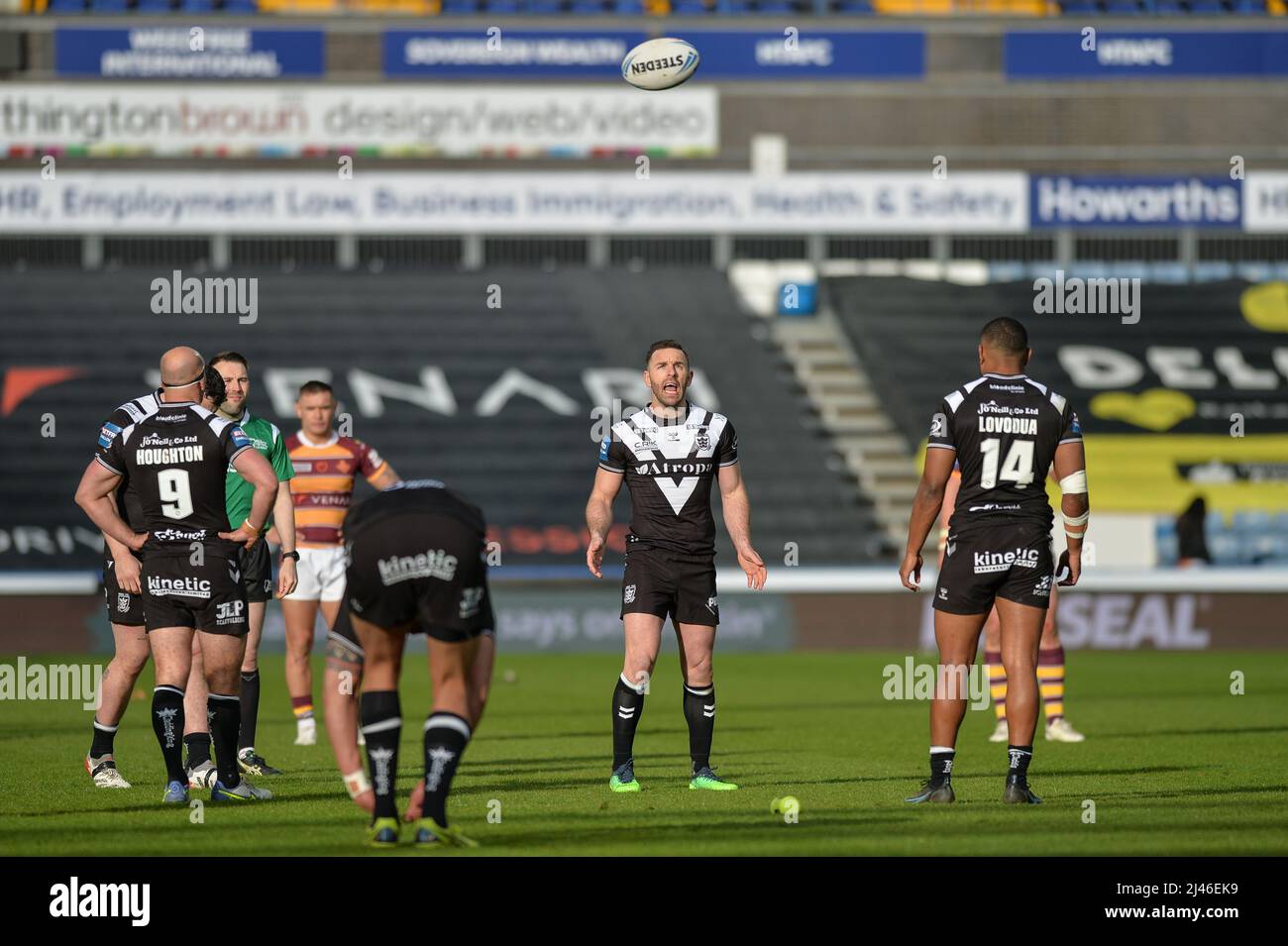 Huddersfield, England - 9.. April 2022 - Luke Gale (7) von Hull FC. Rugby League Betfred Super Challenge Cup Quarter Finals Huddersfield Giants vs Hull FC im John Smith's Stadium, Huddersfield, UK Dean Williams Stockfoto