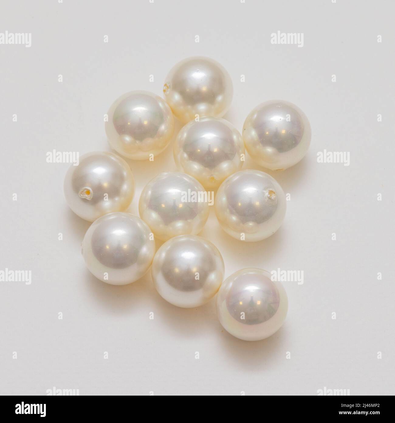 Kunststoff Künstliche Kunstperlen Schmuck Herstellung Material Stockfoto
