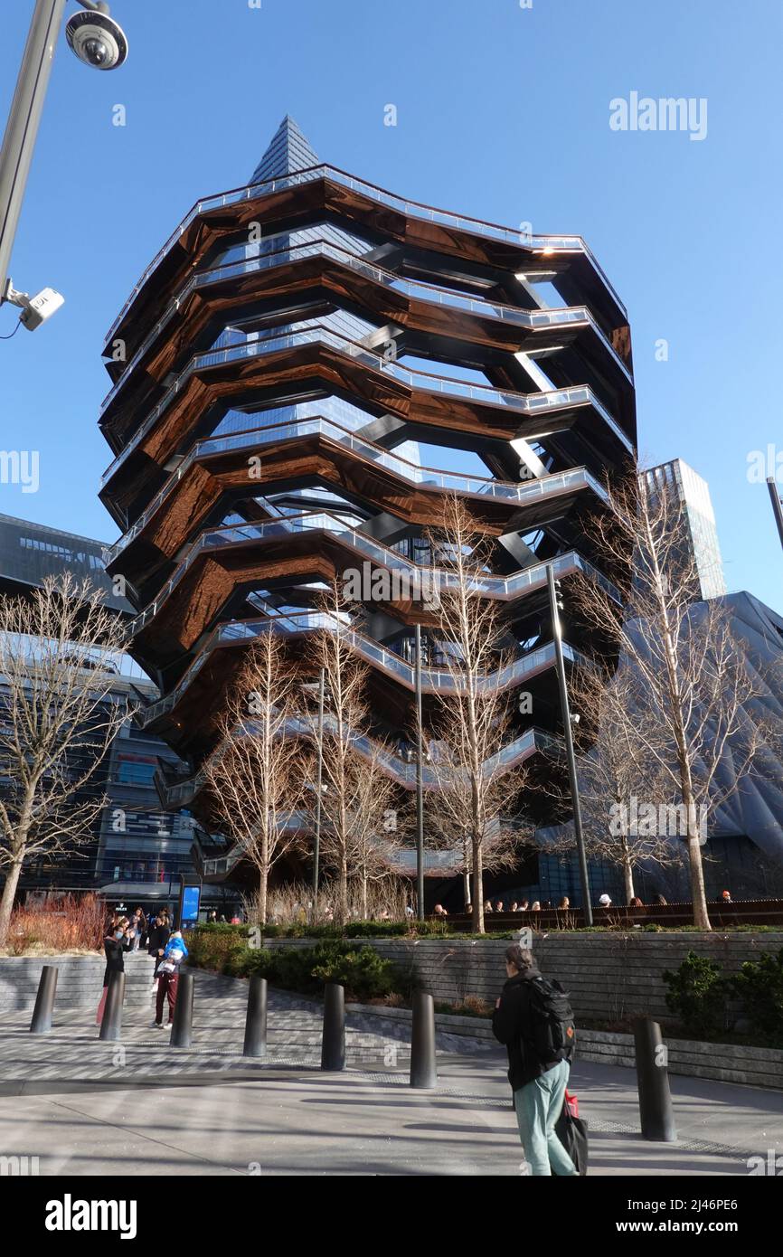 Schiff, Hudson Yards, Manhattan, New York, USA Stockfoto