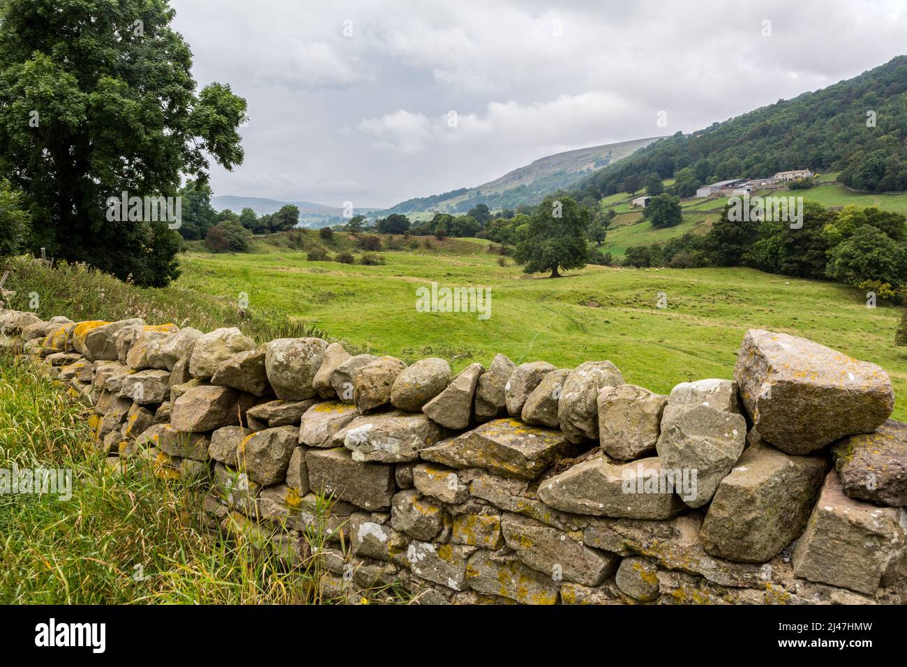 Großbritannien, England, Yorkshire.  Yorkshire Dales malerische Aussicht. Stockfoto