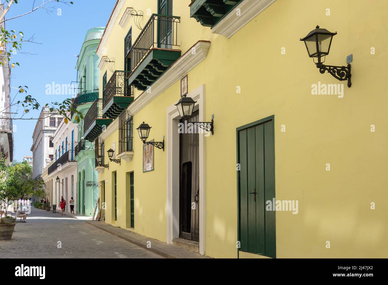 Bunte Straße, Oficios, Alt-Havanna, Havanna, La Habana, Republik Kuba Stockfoto