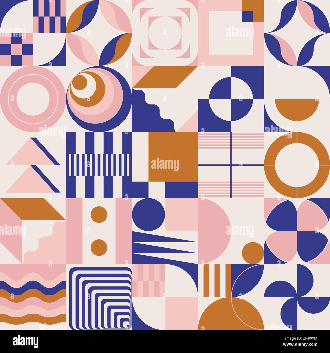 Digitale Collage Grafiken Muster mit Vektor abstrakte Formen und generative geometrische Formen, nützlich für Web-Hintergrund, Poster Art Design, magazi Stock Vektor