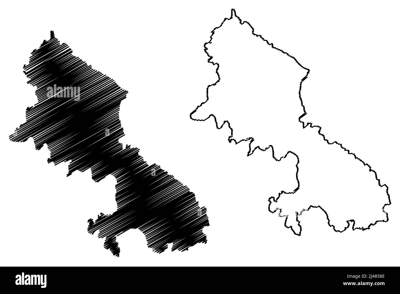 Skyros-Insel (Hellenische Republik, Griechenland, Attika) Kartenvektordarstellung, Scribble-Skizze Scyros, die Insel der Magnete, Pelasgia- oder Dolopia-Karte Stock Vektor