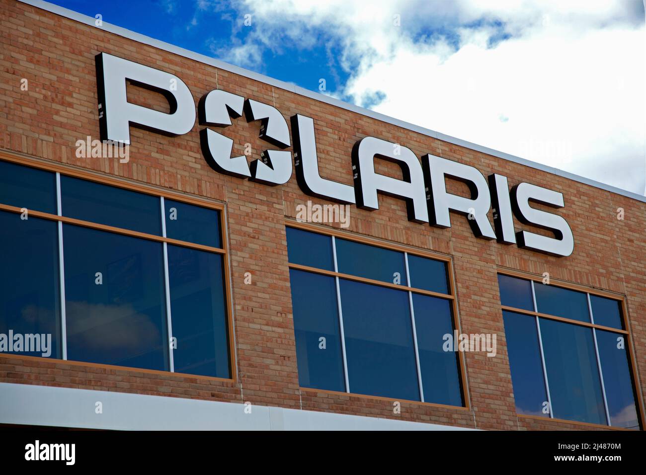 Polaris Inc., globaler Hauptsitz, der Schneemobile und Geländefahrzeuge produziert. Medina Minnesota, USA Stockfoto