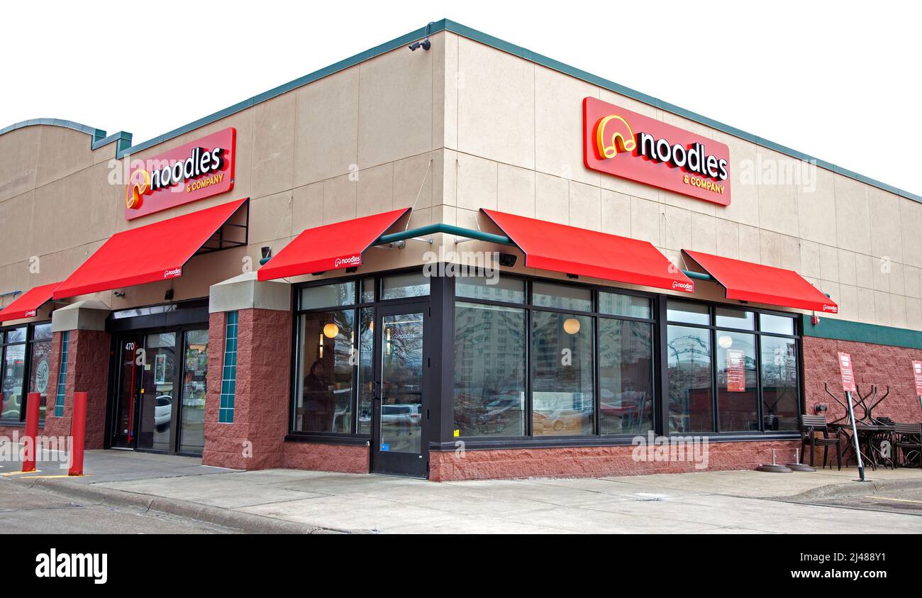 Noodles & Company Restaurant St Paul Minnesota, USA Stockfoto