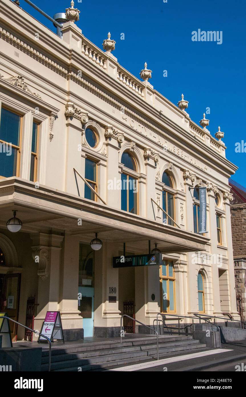 Prahran Town Hall (1861), Melbourne, Australien Stockfoto