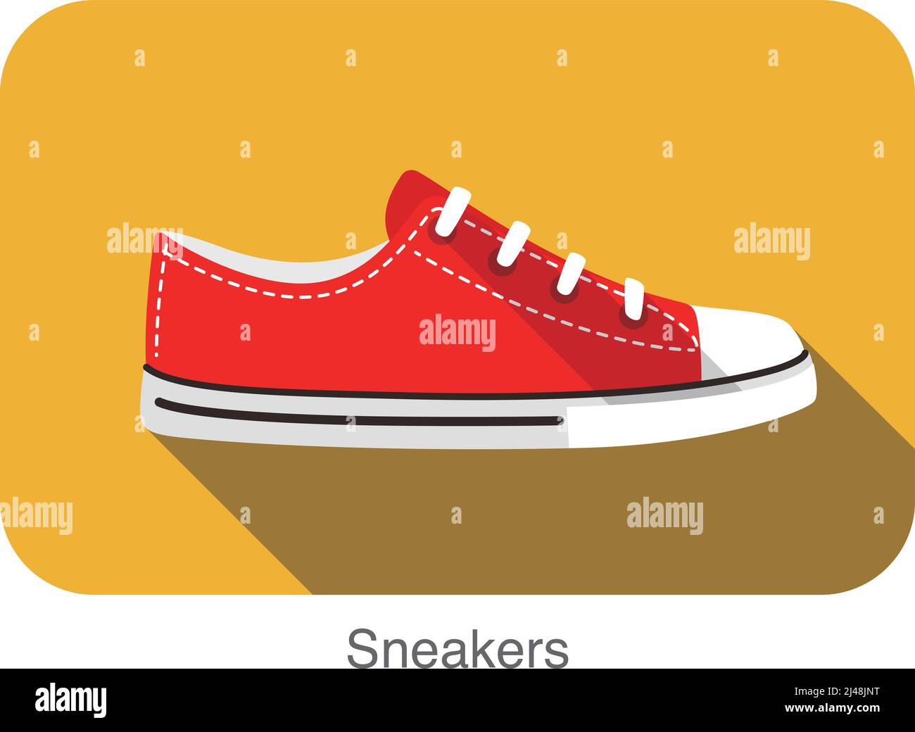 Old Style Sport Sneaker Schuh Vektor Illustration Stock Vektor