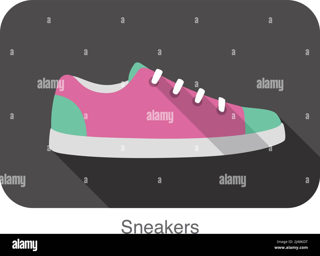 Old Style Sport Sneaker Schuh Vektor Illustration Stock Vektor