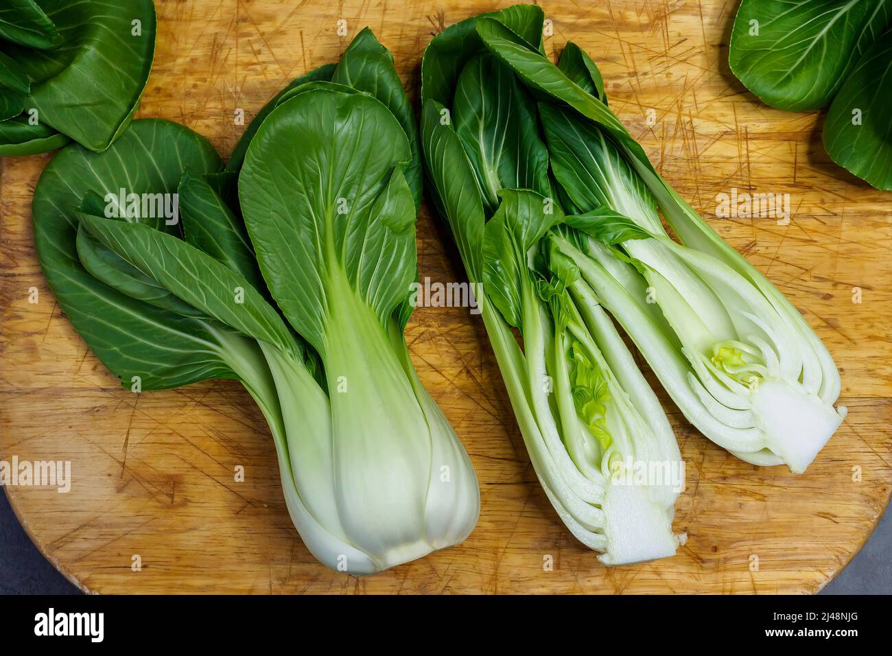 Frisches Gemüse aus Bok Choy oder pak Choi oder pok Choi Stockfoto