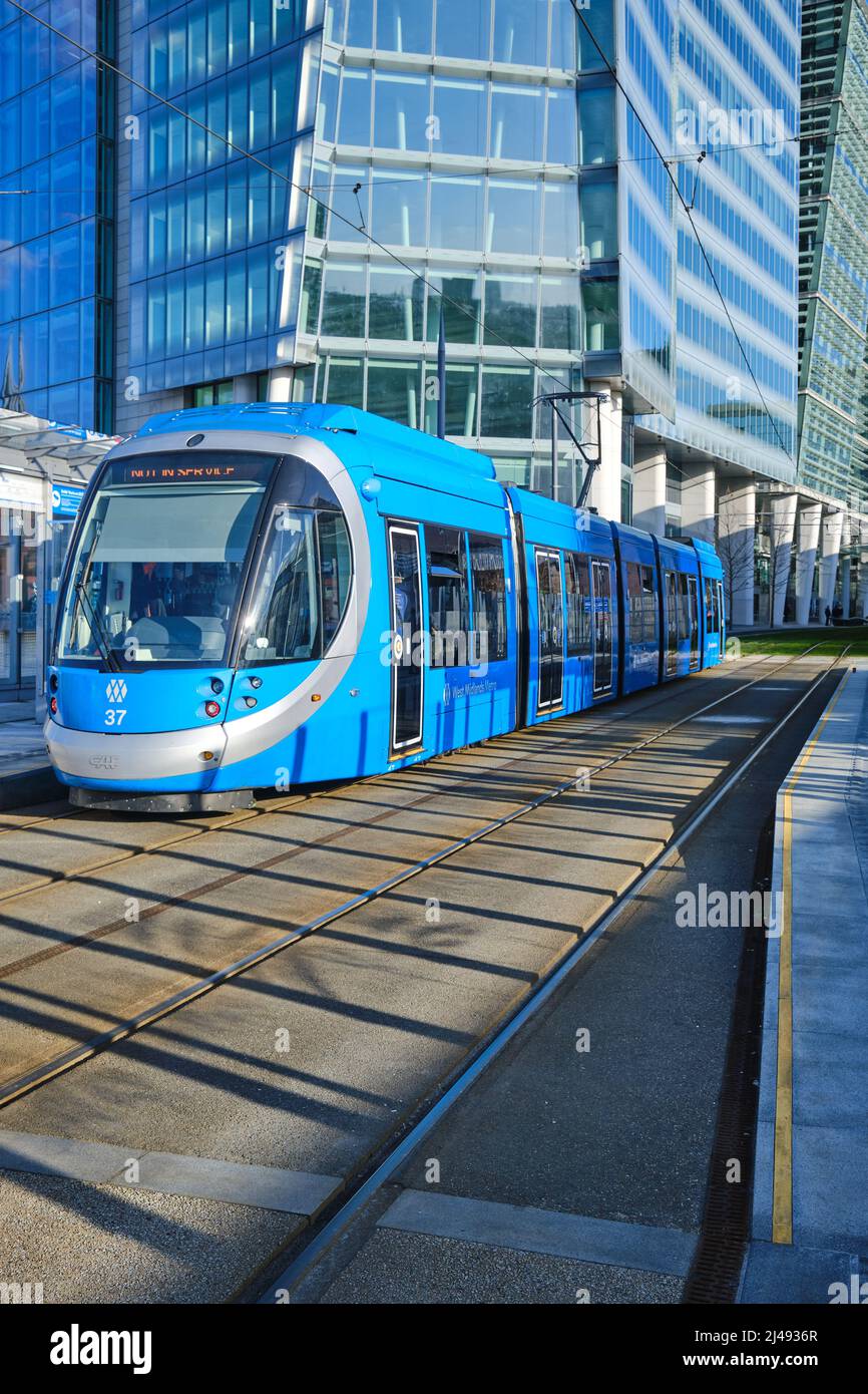 U-Bahn-Station West Midlands in Snow Hill, Birmingham, Großbritannien Stockfoto