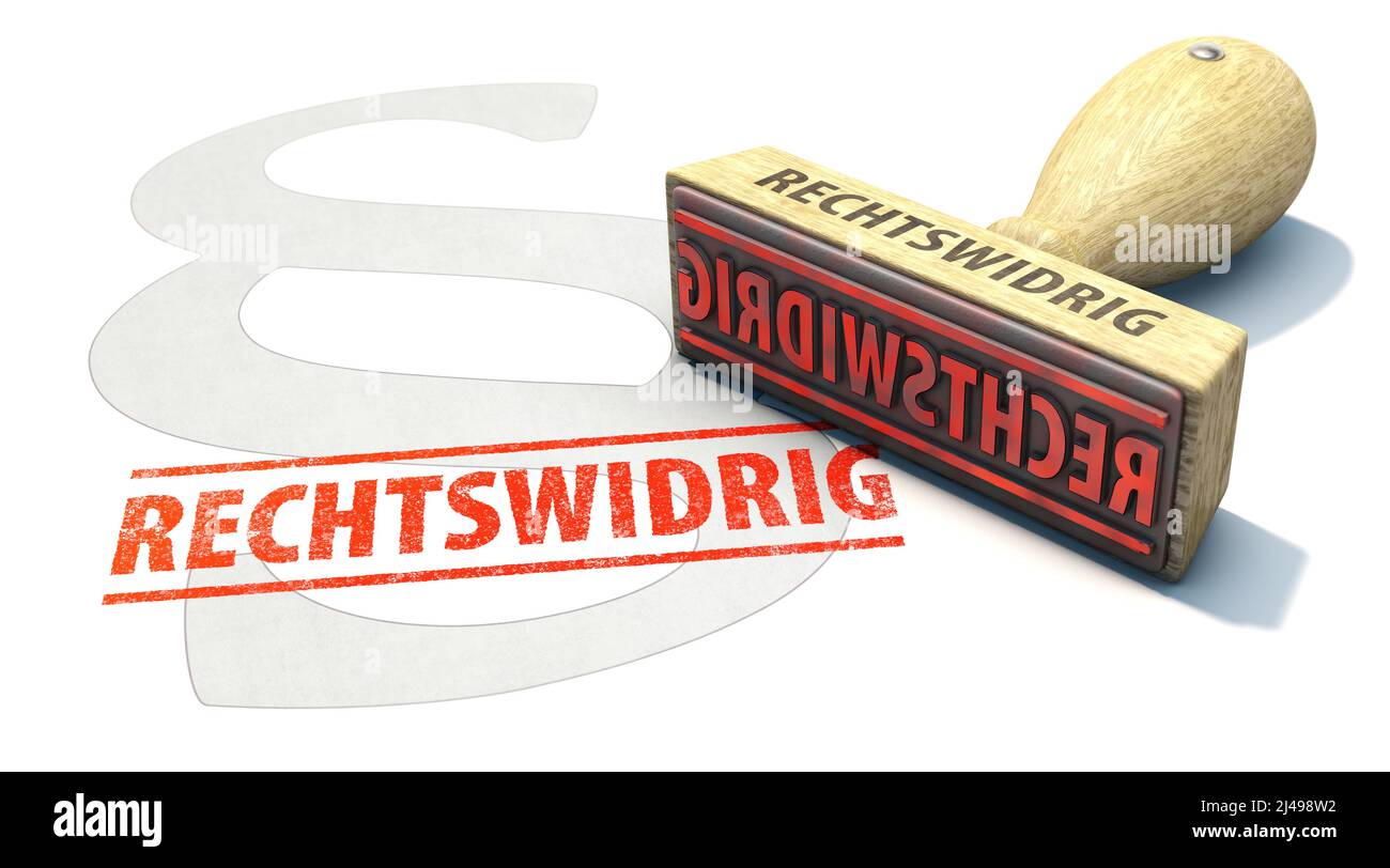 Symbolbild zum Thema Illegalität Stockfoto