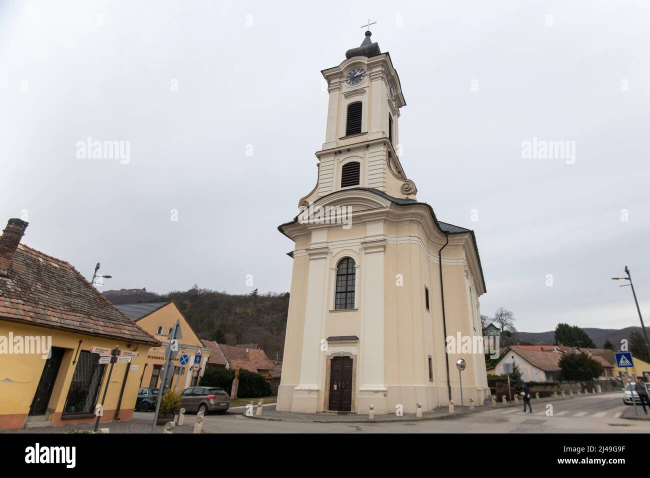 Visegrad: Die Kirche des heiligen Johannes des Täufers. Ungarn Stockfoto