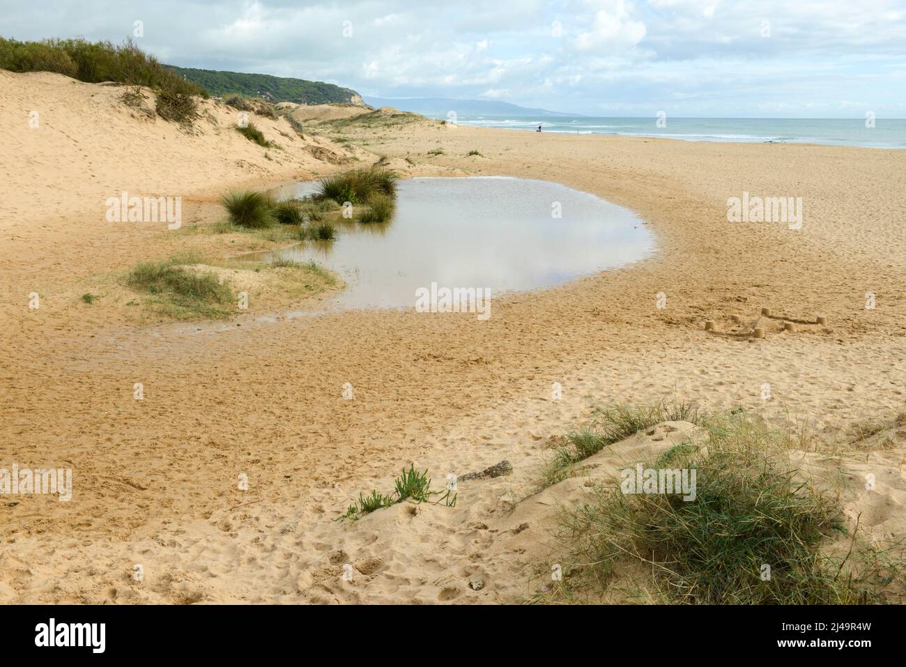 Der Strand von Los Canos de Meca auf Spanien Stockfoto