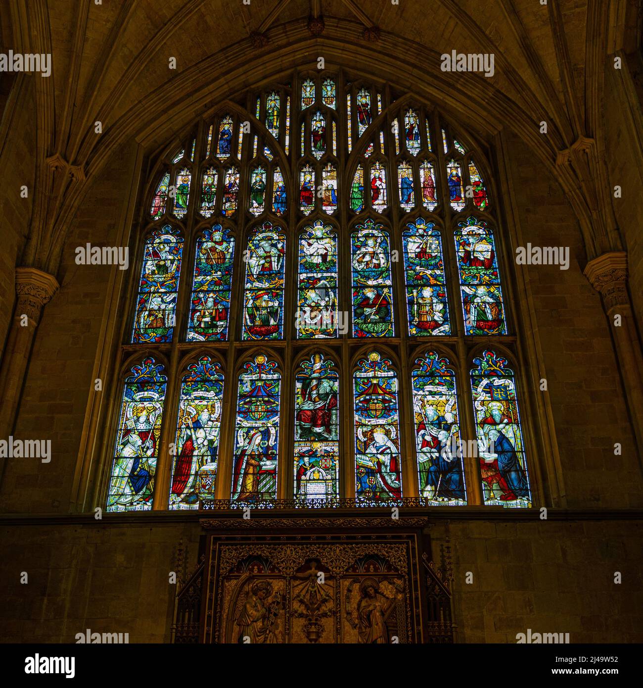 Bilder Der Weltberühmten Winchester Kathedrale In Hampshire England. Stockfoto