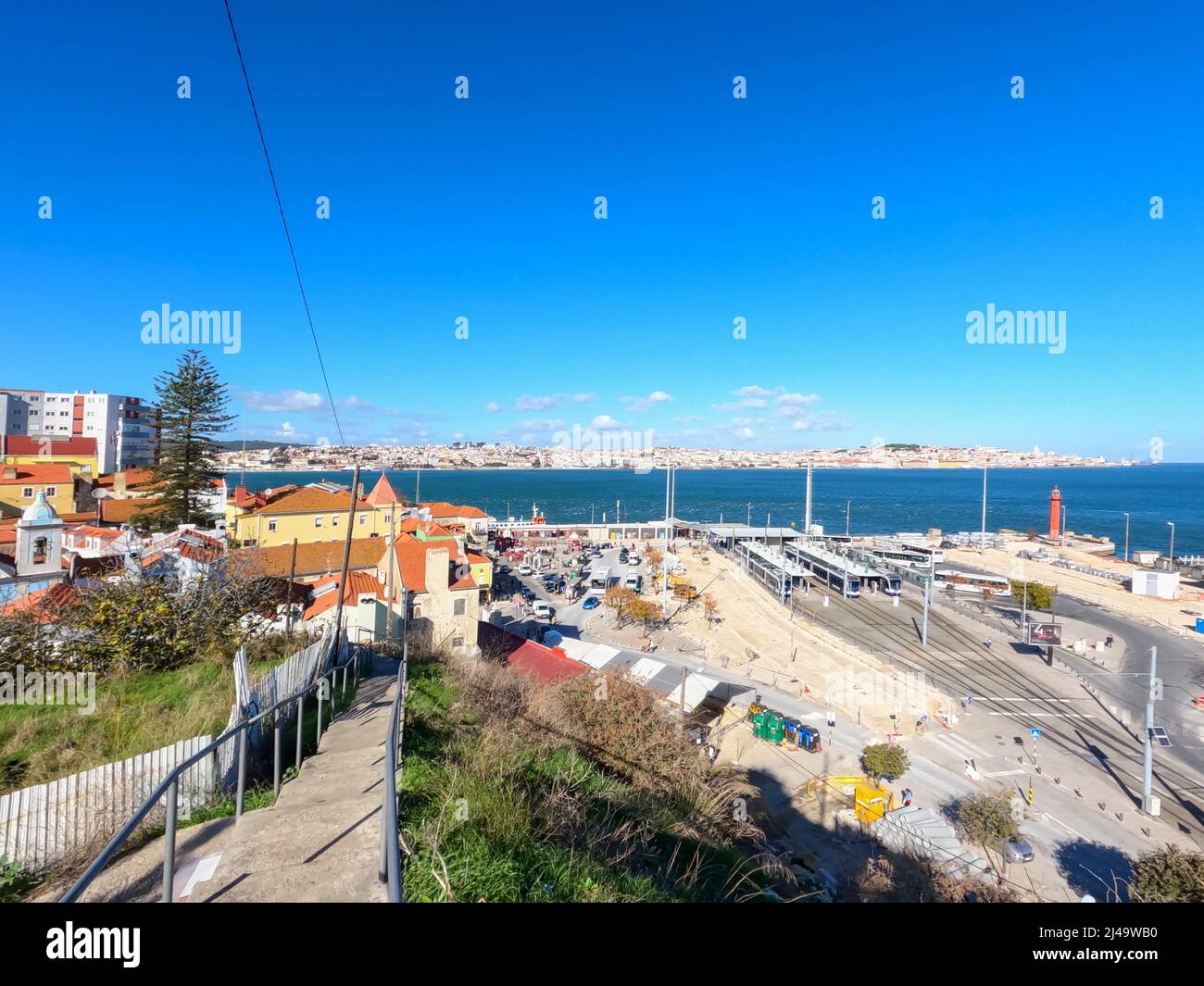 Cacilhas in der Gemeinde Almada, Metropolregion Lissabon, Portugal, Europa Stockfoto