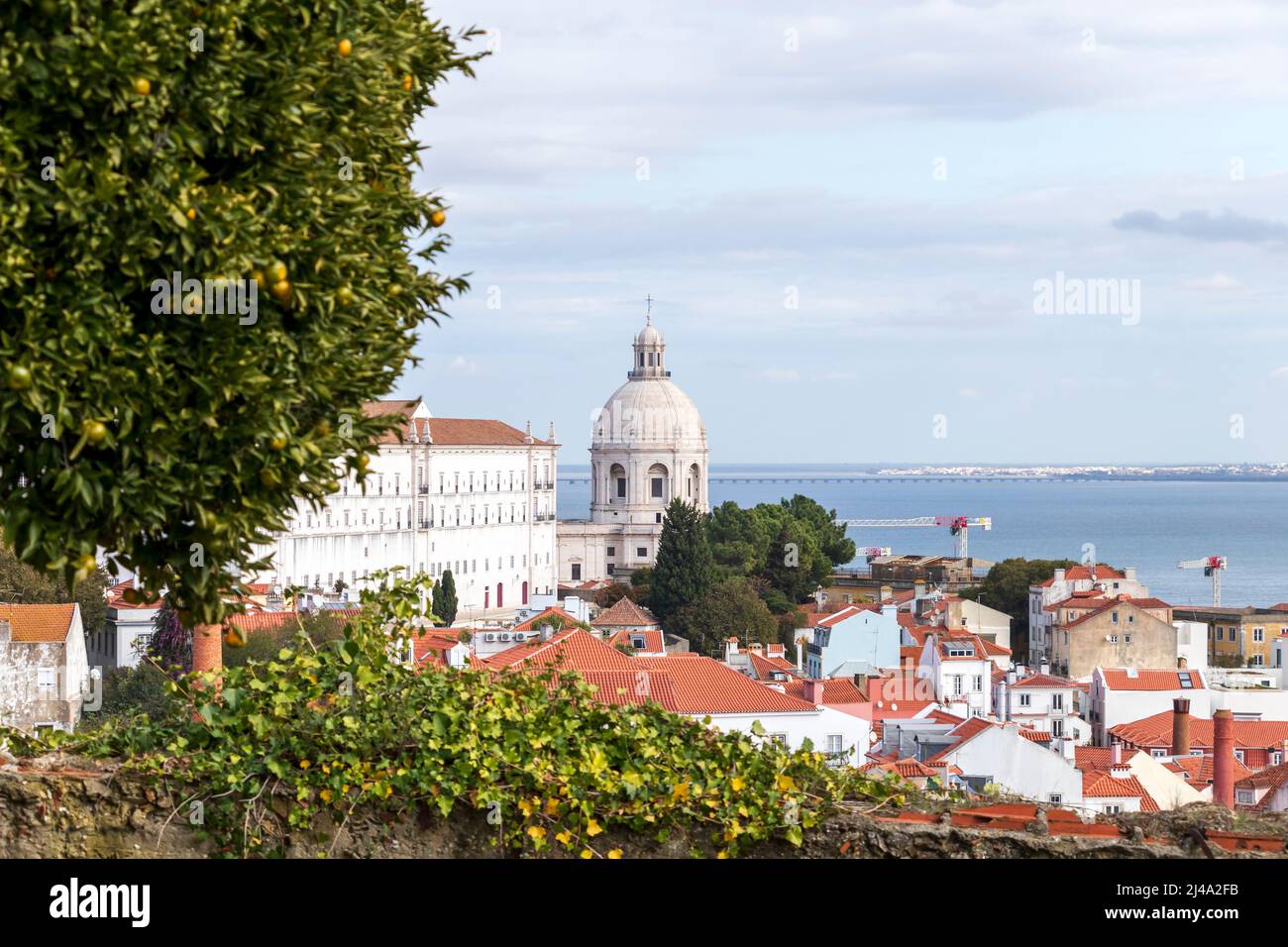 National Pantheon im Viertel Alfama, historisches Denkmal von Lissabon, Wahrzeichen von Lissabon, Portugal, Europa Stockfoto