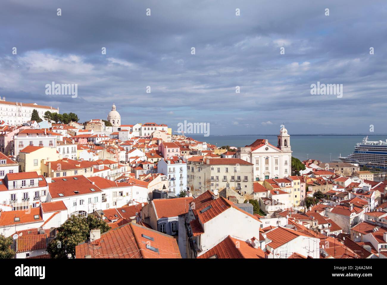 National Pantheon im Viertel Alfama, historisches Denkmal von Lissabon, Wahrzeichen von Lissabon, Portugal, Europa Stockfoto