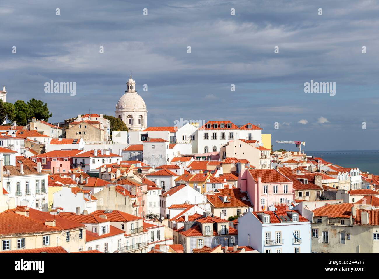 National Pantheon im Viertel Alfama, historisches Denkmal von Lissabon, Wahrzeichen von Lissabon, Portugal, Europa Stockfoto