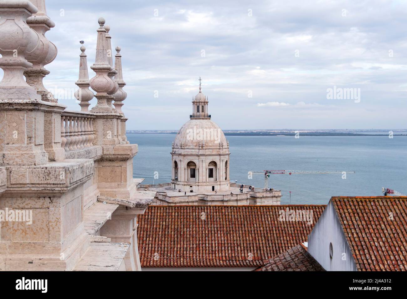 National Pantheon im Viertel Alfama, historisches Denkmal von Lissabon, Wahrzeichen von Lissabon, Portugal, Europa Stockfoto