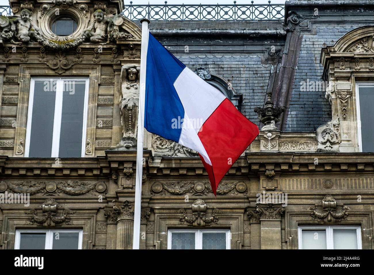 Drapeau francais | Französische Flagge Stockfoto