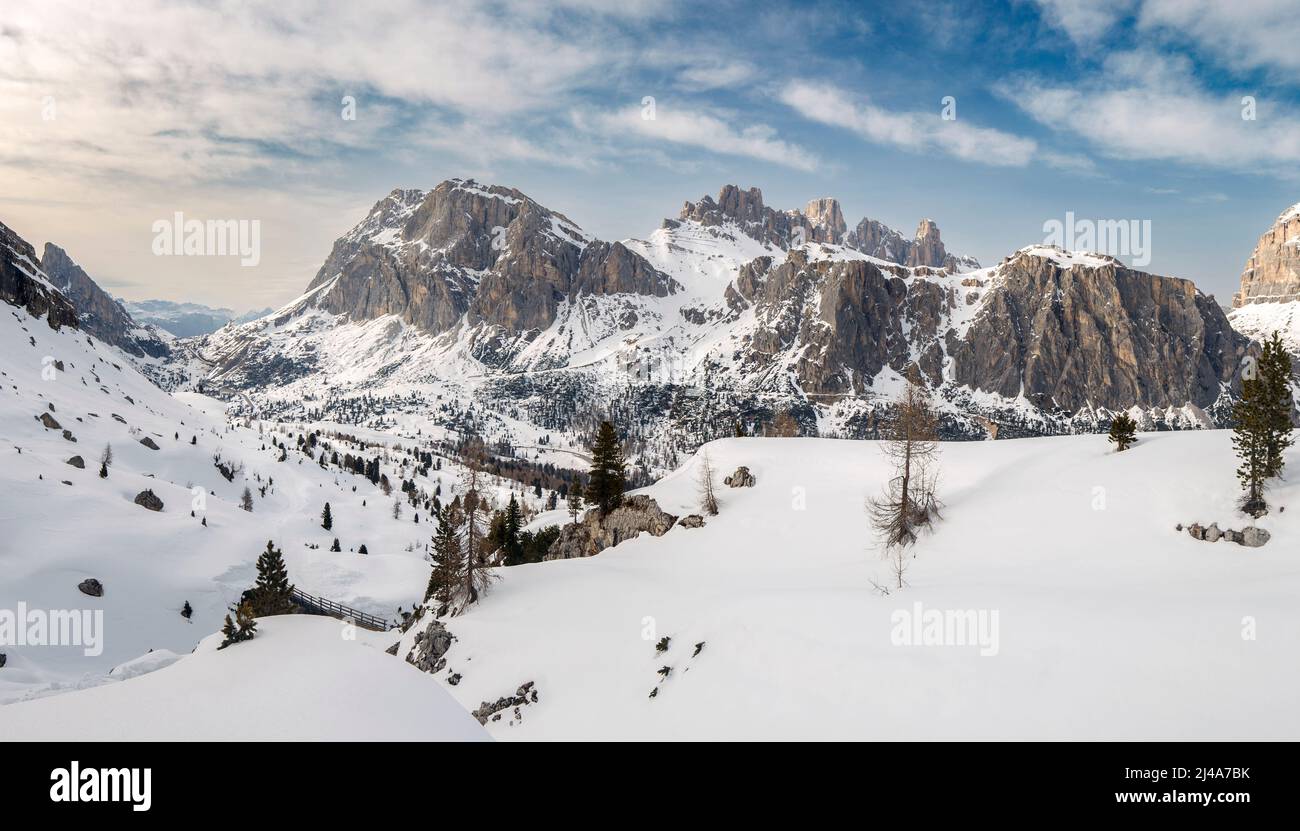 Falzarego Pass, Venetien, Dolomiten, Italienische Alpen Stockfoto