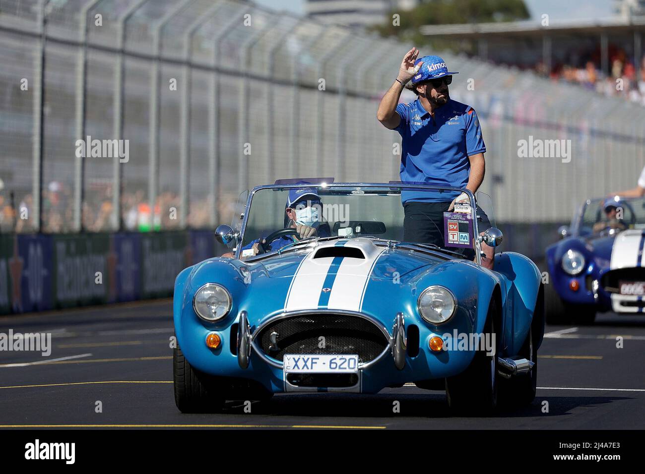 Melbourne, Australien. 10. April 2022. 10. April 2022, Albert Park, Melbourne, FORMEL 1 ROLEX AUSTRALIAN GRAND PRIX 2022, in der Bilderparade: Fernando Alonso (ESP), Alpine F1 Team Credit: dpa/Alamy Live News Stockfoto