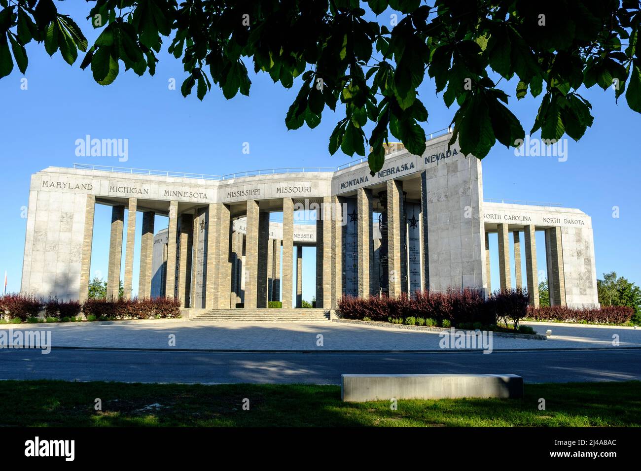 Stadt Bastogne Gedenkstätte des zweiten Weltkriegs und ein wichtiger