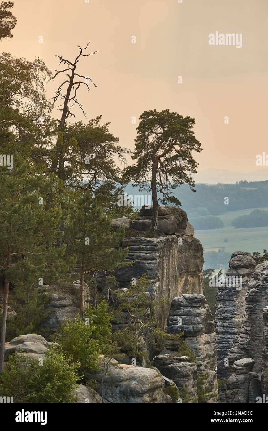 Majestätische Felsenlandschaft Stockfoto