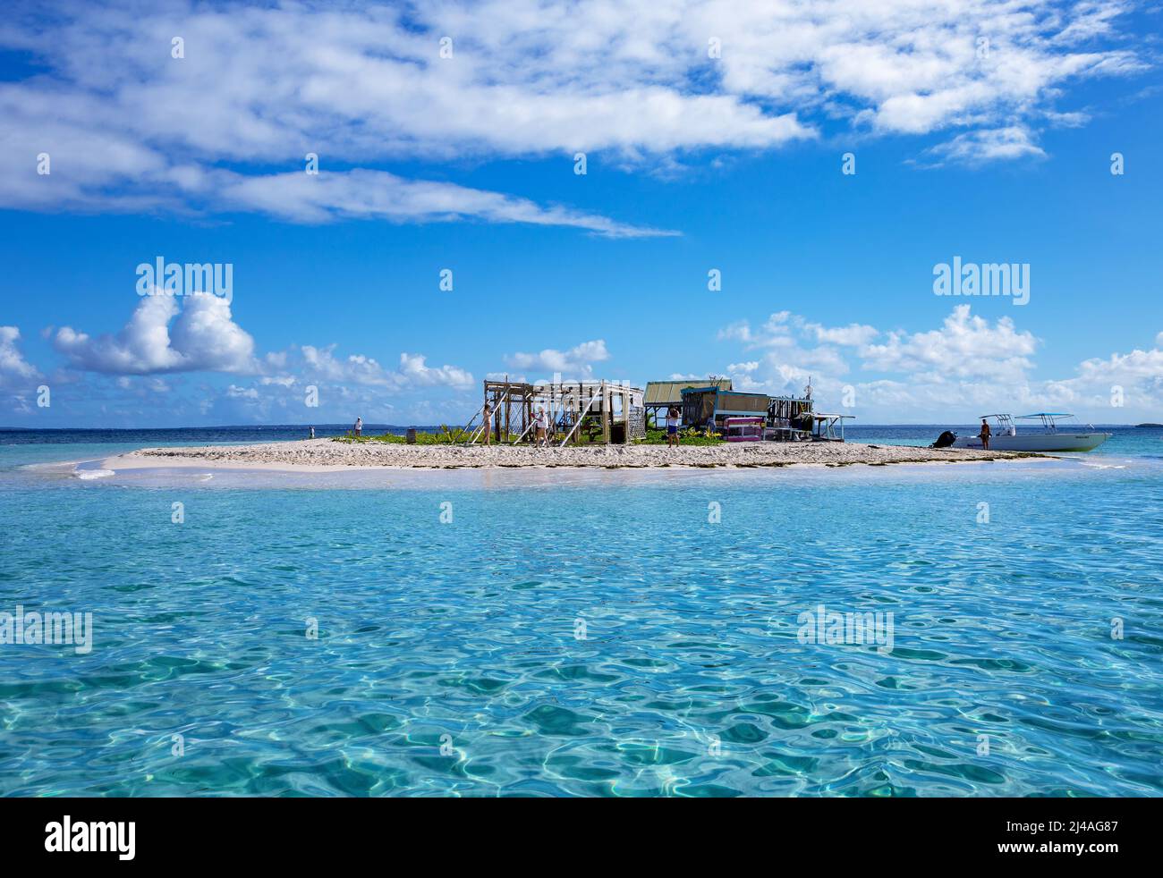 Insel Ilet a Caret, Grand Cul de Sac Marin, Basse-Terre, Guadeloupe, kleine Antillen, Karibik. Stockfoto