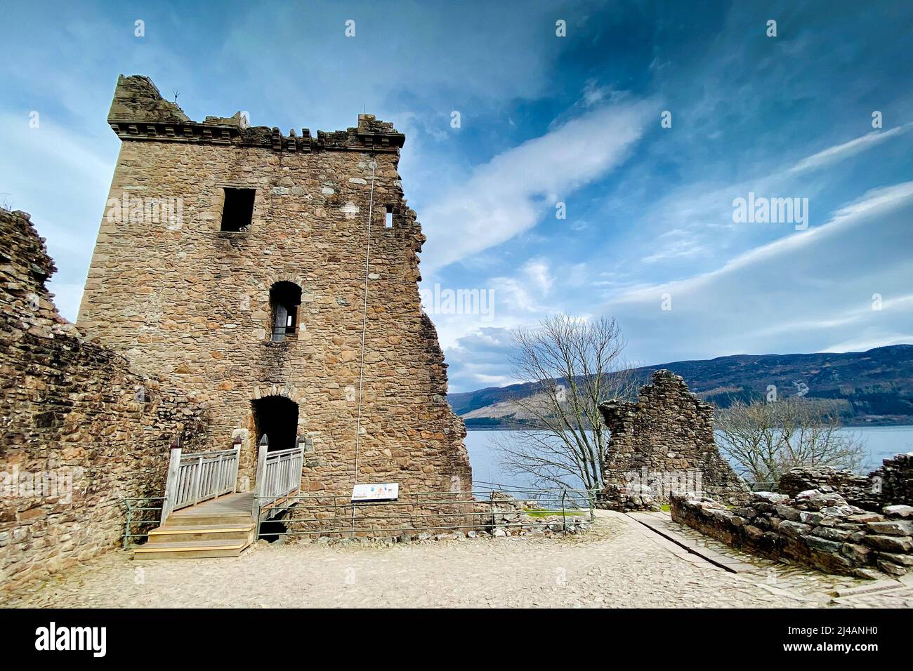 Urquhart Castle, Schottland Stockfoto